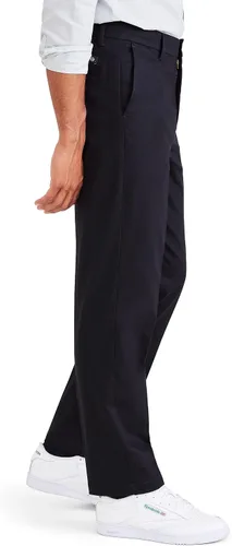 Vista 2 de Dockers Pantalones de corte recto para hombre, color caqui sin hierro con protección contra manchas
