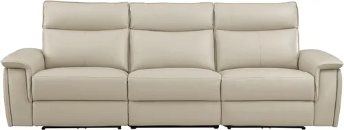 Vista 4 de Lexicon Raelynn Power - Sofá reclinable doble, color gris pardo gris topo