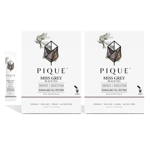Vista 12 de Pique Cristales de té negro de bergamota – Apoya la digestión saludable y el metabolismo, té de ayuno con alto contenido de cafeína para energía