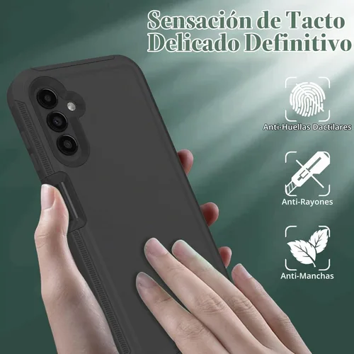 Vista 5 de ONOLA Funda compatible con Samsung Galaxy A14 5G con protector de pantalla HD, resistente a los golpes y a las caídas, funda de 3 capas para Samsung