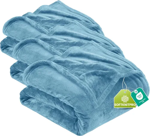 Vista 135 de Utopia Bedding - Manta de vellón de lujo, mullida, antiestática; manta de suave microfibra de 8.8 oz/yd² (300 g/m²) para sofá y cama; tamaño Gris