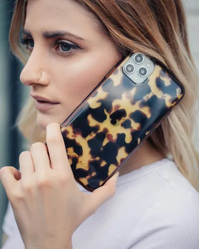 Vista 5 de FELONY CASE - Funda para iPhone 12/12 Pro - Elegante funda clásica para teléfono de tortuga - Antiarañazos, compatible con carga inalámbrica, 360 a