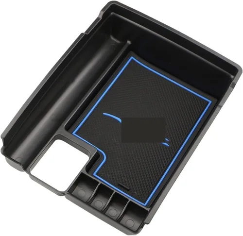 Vista 6 de Caja de almacenamiento central para reposabrazos de automóvil, compatible con Nissan X-Trail T32 2014-2020, bandeja de guantes, accesorios