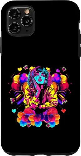 Vista 11 de iPhone 15 Streetwear synthwave 80s 90s retro anime Emo clown fashion Case