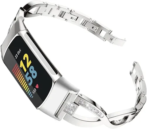 Vista 6 de AISPORTS Compatible con Fitbit Charge 6/Charge 5 Band para mujer, pulsera deportiva de repuesto para Fitbit Charge 6/Charge 5 Negro