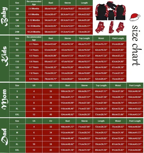 Vista 4 de KASAAS Pijamas de Navidad para la familia, conjuntos a juego para mujeres y hombres, divertidos trajes de descanso de Navidad para parejas