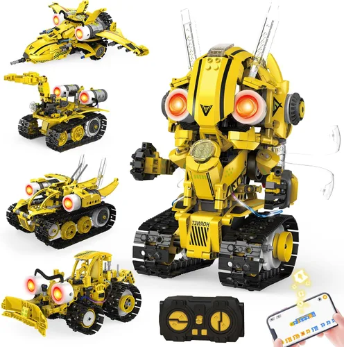 Vista 8 de HPROMOT Robot de juguete RC para niños, robot de control remoto, sensor de gestos inteligente, recargable y programable, robot para caminar, bailar