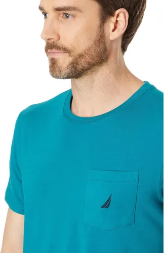 Vista 3 de Nautica Camiseta con bolsillo para hombre, Jade del puerto