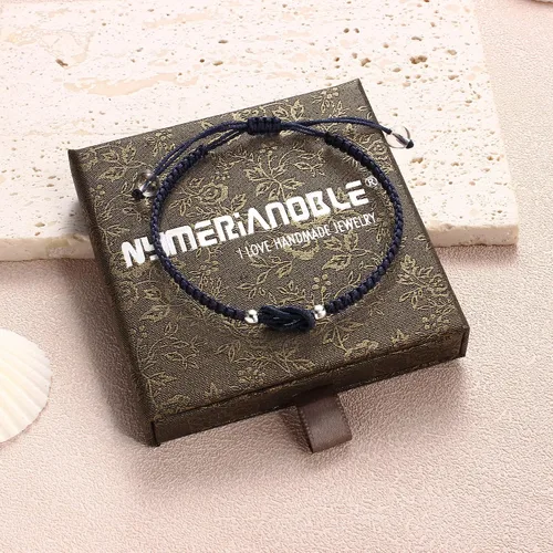 Vista 23 de Pulseras hechas a mano, pulseras para mujeres y hombres, pulsera ajustable con inicial, regalos de joyería para mamá, esposa, novia, ella, amigos