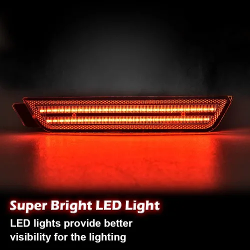 Vista 8 de CHEDA Par de luces LED de marcador lateral delantero y trasero compatible con Chevy Camaro LS, LT, SS, Z/28, ZL1, lente transparente 2010-2015
