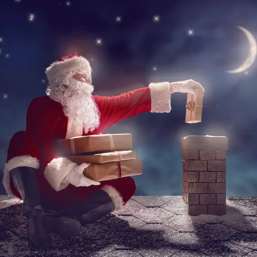Vista 7 de Traje de Papá Noel de Navidad para hombres y mujeres disfraz de Papá Noel 10 piezas Blanco