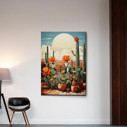Vista 3 de StoreUSA97 Saguaro Cactus, Desert Wall Art Decor, Travel Poster for Bedroom, Living Room, Office, Bathroom, Gift for California, Arizona, Utah, New