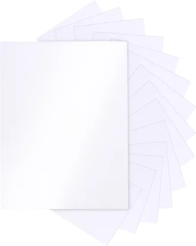Vista 11 de Silunkia 28 hojas de cartulina negra brillante de 8.5 x 11 pulgadas, papel pesado de 250 gsm/92 libras, cartulina negra de construcción para hacer