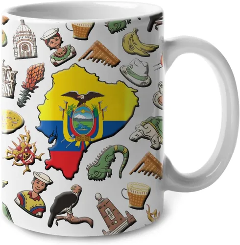 Vista 20 de Lotacy Taza de café con símbolos de Cuba con bandera de mapa, taza de cerámica de bandera cubana de 11 onzas, recuerdo de Cuba y regalos, idea