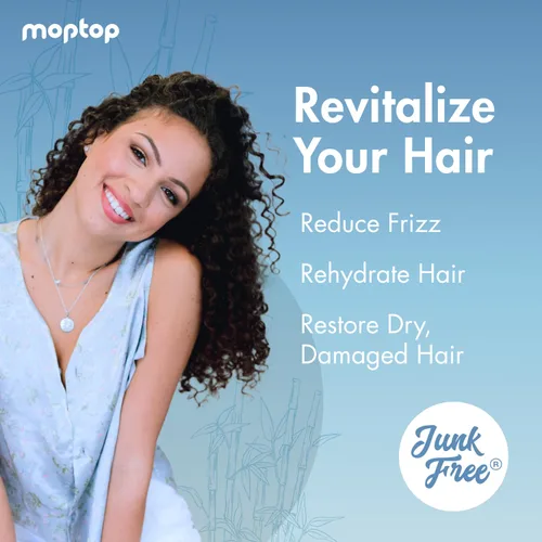 Vista 3 de MopTop Acondicionador diario, hidratante natural para el cabello, reduce el encrespamiento, el aloe, los botánicos marinos y la miel, seguro