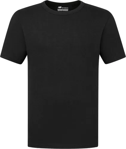 Vista 2 de New Balance Camiseta de algodón con cuello redondo para hombre