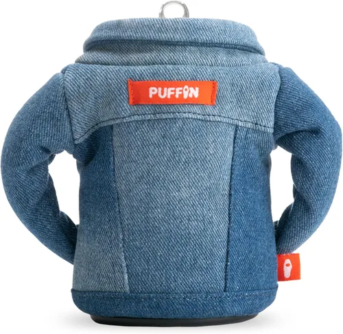 Vista 3 de Puffin - El vaso de mezclilla para bebidas, enfriador de latas aislado (azul Denim, The Denim)