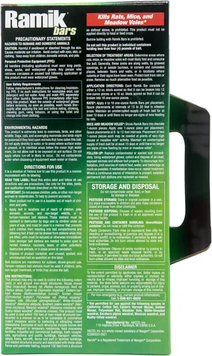 Vista 3 de Neogen Ramik - Barras de rodenticida resistentes a la intemperie con sabor a pescado, 4 barras de 16 onzas (4 libras)