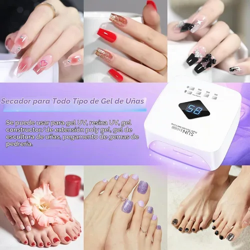 Vista 8 de LKE Nail lamp Secador de uñas, Blanco