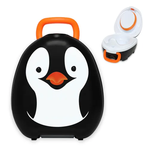Vista 25 de My Carry Potty - Orinal de viaje para niños de 18 meses a 3 años, gato Gato Blanco