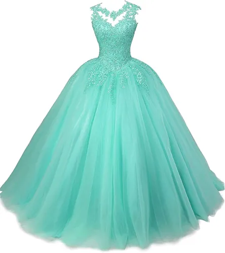 Vista 6 de Vestidos de quinceañera de encaje con cuentas para mujer dulce vestido de fiesta de 16 apliques