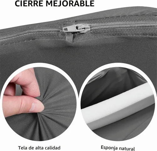 Vista 5 de Pozo de bolas de espuma cuadrado extragrande para niños pequeños, 47 x 47 x 14 pulgadas, suave, con funda extraíble, pelotas de esponja Gris Oscuro