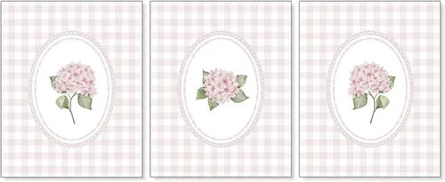 Vista 20 de Pleonox Juego de 4 impresiones artísticas florales de hortensias con lazo azul coqueta verde salvia de 8 x 10 pulgadas, con texto en inglés «How