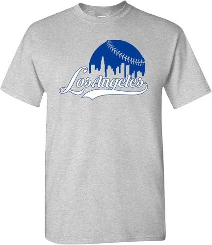 Vista 24 de Xtreme Apparrel Cityscape Skyline - Camiseta para hombre para fanáticos del béisbol