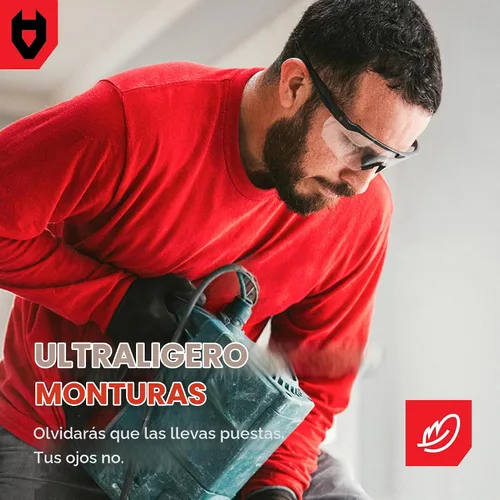 Vista 6 de NoCry Anti-Fog Clear Safety Glasses for Men and Women — Work Glasses
