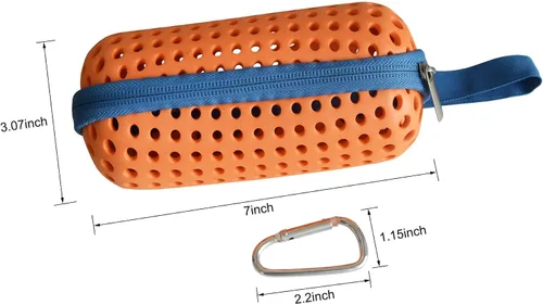 Vista 2 de Funda para gafas de natación,Caja de protección de gafas de natación,Fundas protectoras para gafas con mosquetones.
