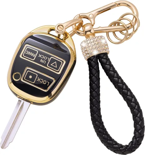 Vista 20 de Gematay - Funda para llavero Cadillac, carcasa protectora compatible con Escalade CTS SRX XT5 ATS CT6 5 botones llave remota Smart Key Protector