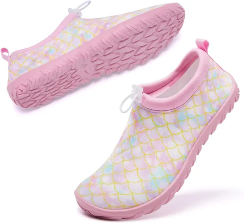 Vista 2 de Racqua Zapatos de agua para niños y niñas, zapatos de natación de secado rápido, ligeros, para playa, piscina, natación (niños pequeñosgrandes)