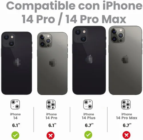 Vista 4 de Protector de lente de cámara para iPhone 14/iPhone 14 Plus Bling Diamond Funda de cámara de vidrio templado, accesorios de decoración de cámara