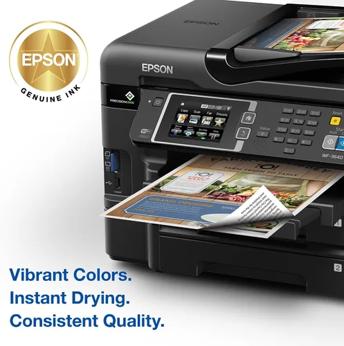 Vista 4 de Cartucho de tinta Epson Durabrite T252120 ultra negro de capacidad estándar Funciona con impresoras WorkForce WF-3620 WF-3640 WF-7110 WF-7210