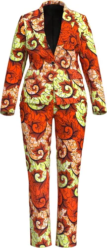 Vista 13 de XIAOHUAGUA Trajes africanos para mujer, conjunto de 2 piezas con estampado de Ankara Fs1496