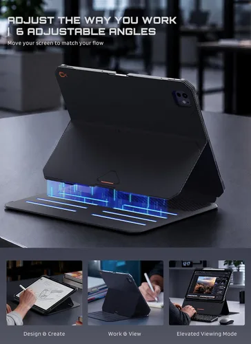 Vista 11 de SUPCASE Funda para iPad Pro de 13 pulgadas M5/M4 2025/2024 con soporte