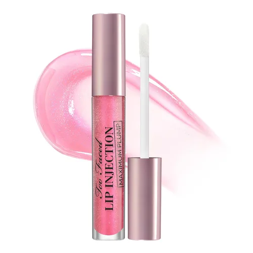 Vista 26 de Too Faced Lip Injection Lip Plumper Hydrating Lip Gloss for Fuller-Looking Lips Original, Maximum Plump, Cooling Gloss & Plumping Click Formulas