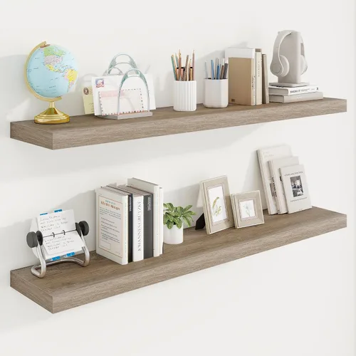 Vista 18 de Marsmiles Estantes flotantes cuadrados para pared, 8 pulgadas de ancho x 8 pulgadas de profundidad x 1.25 pulgadas de alto, paquete de 3 estantes