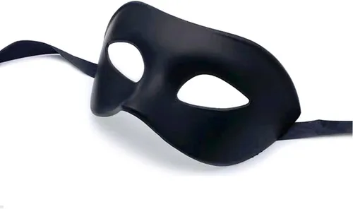 Vista 2 de Máscara de mascarada veneciana, griega, romana, Mardi Gras, máscara de mascarada para hombre