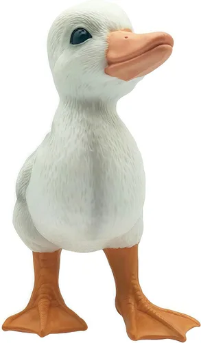 Vista 2 de Figuras realistas de animales de granja de patos de goma, figuras de animales de pato para juguetes de niños, juguetes de baño y para recuerdos