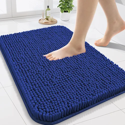 Vista 81 de Arotive Alfombras de baño de felpilla extrasuaves y absorbentes, de 24 x 16 pulgadas, lavables a máquina, parte trasera de goma antideslizante