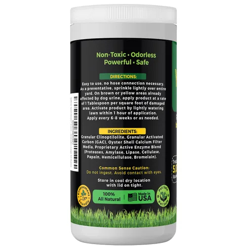 Vista 3 de Yellow Spot Green™ Cura quemaduras de orina y previene manchas amarillas en tu jardín. Neutralizador de orina de perro para céspedes. Repara