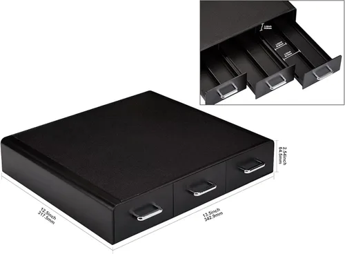 Vista 6 de Amazon Basics Cajón de almacenamiento de cápsulas de café para cápsulas K-Cup, capacidad de 36 cápsulas, color negro