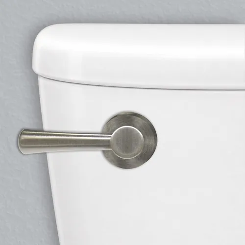 Vista 2 de Palanca y manija de inodoro de metal de brazo fuerte Korky - Universal para adaptarse a inodoros de montaje frontal, angular, lateral, izquierdo