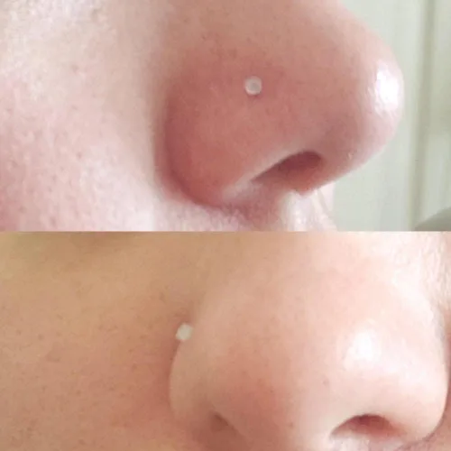 Vista 4 de MODRSA 16g 20g Mix Clear Piercing Retainers Plastic Septum Retainer Clear Nose Studs for Work Flexible Lip Plastic Earring Studs for Sport Surgery