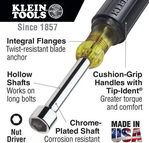 Vista 6 de Klein Tools Juego de destornilladores magnéticos y métricos (13 piezas)