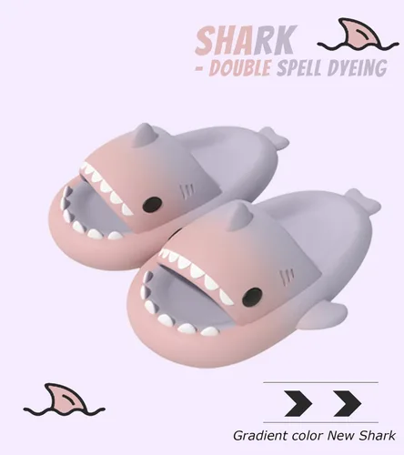 Vista 2 de Shark Slides Slippers for Women Men - 2022 Limited Edition Cloud shark Sandals unisex Cartoon Shower Anti-Slip Fashion Cloud Slippers Open Toe