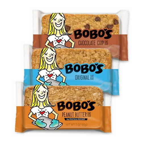 Vista 20 de Bobo's Barras de mantequilla de almendra y avena, sin gluten, sin OGM, avena integral, paquete de 12 Barritas de aperitivo Para llevar Hechas