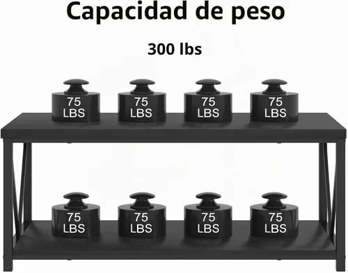 Vista 5 de EXCEFUR Mesa de centro pequeña, mesas modernas para sala de estar con estante de almacenamiento, mesa central rectangular de madera rústica, mesa