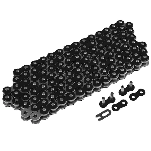 Vista 6 de Caltric Cadena de transmisión negra compatible con Kawasaki Ninja 650 650R Ex650 2006-2018